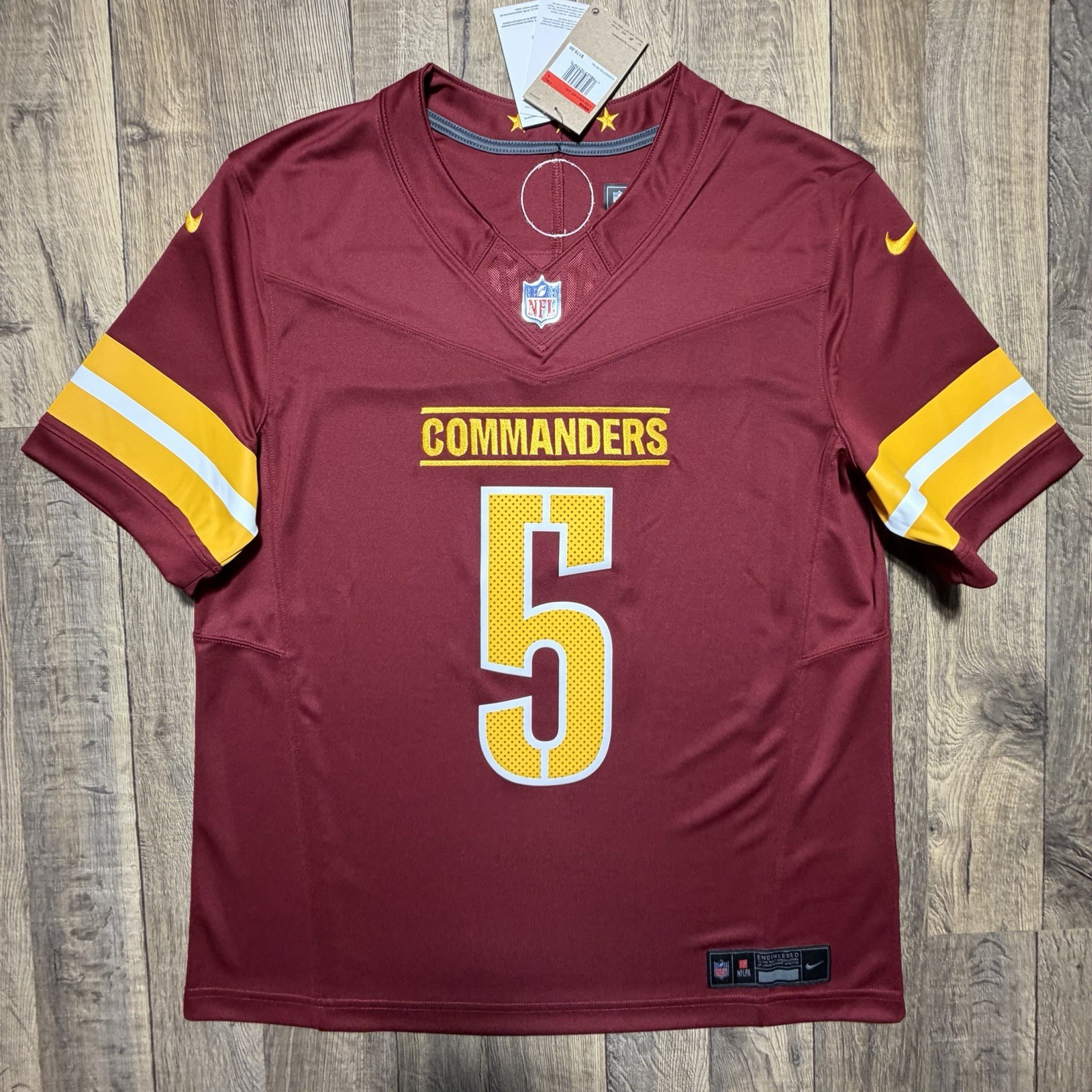 NWT Washington Commanders Jayden Daniels Nike Vapor Limited Jersey Men L $175
