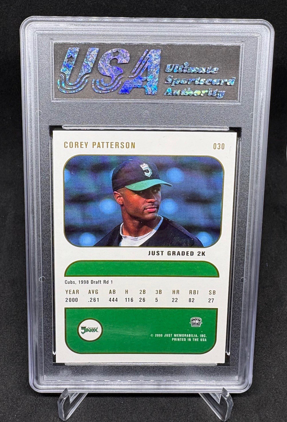 2000 Just Minors Graded 2k COREY PATTERSON Rookie #30 USA 10 Gem Mint