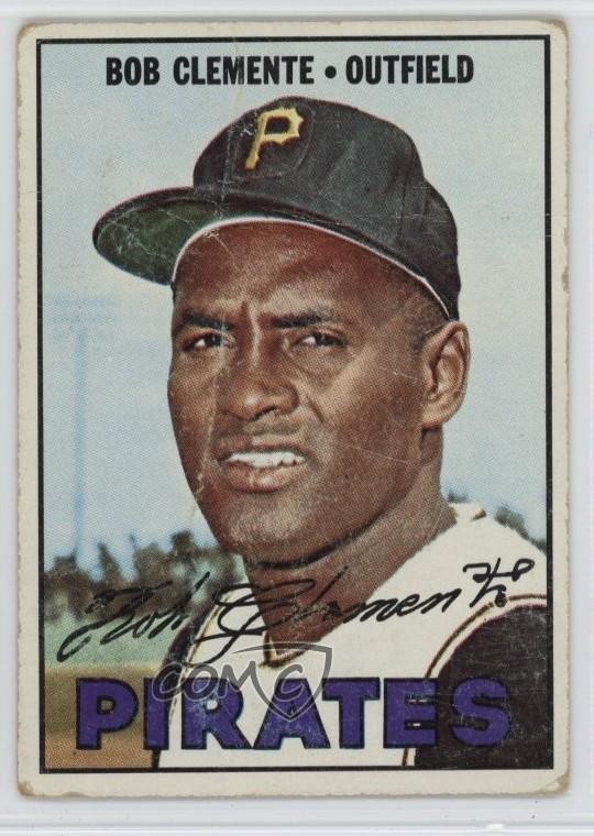 1967 Topps Roberto Clemente (Bob on Card) #400 HOF g5e