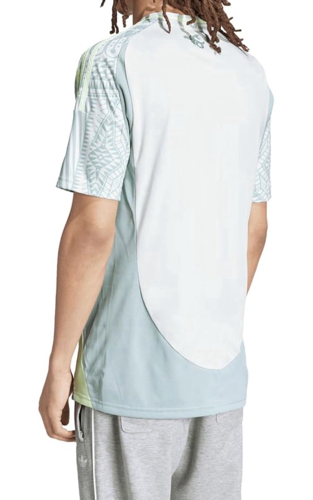 Adidas Men’s Mexico Jersey Linen Green Away Short Sleeve Size S IP6384 195