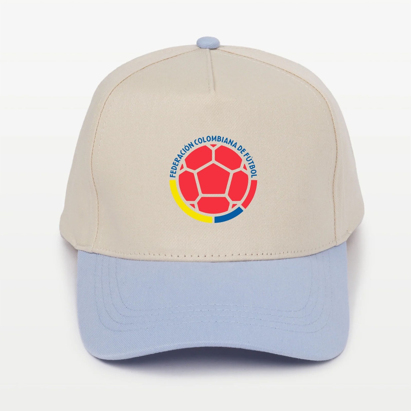 Colombia 2026 World Cup Embroidered Snapback Hat Light Blue
