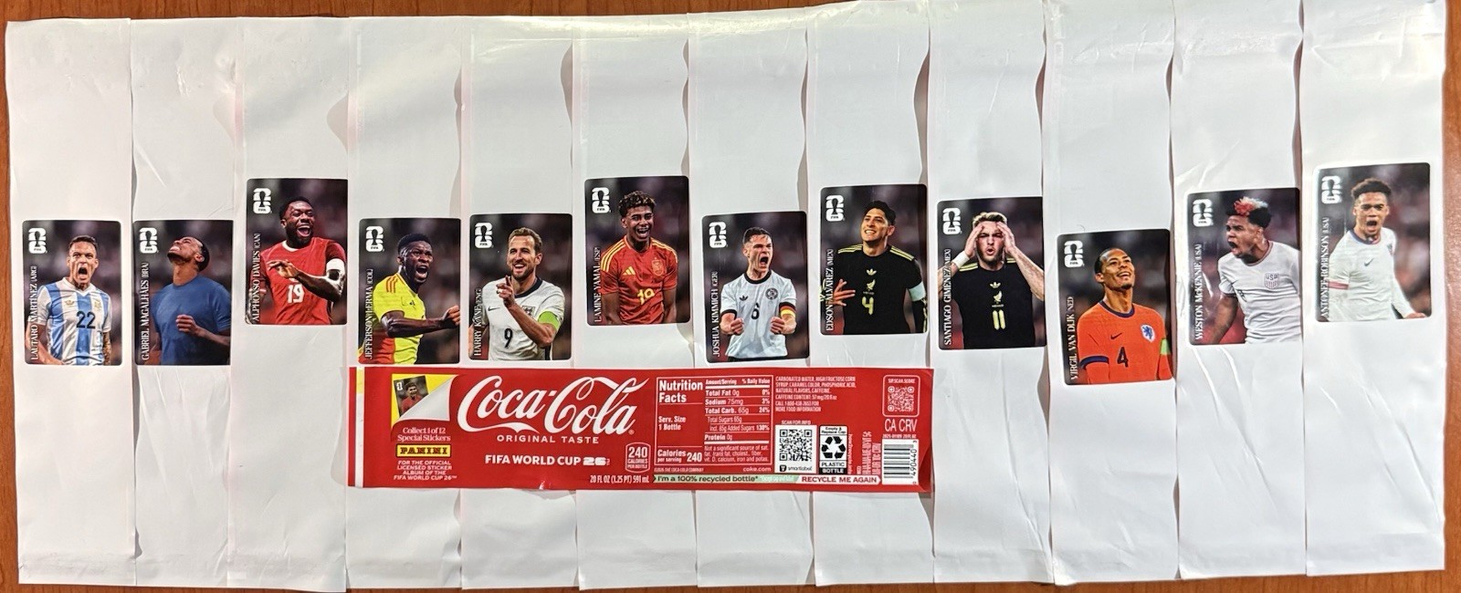Set Stickers Coca-Cola WC 2026 United States 12 Special stickers