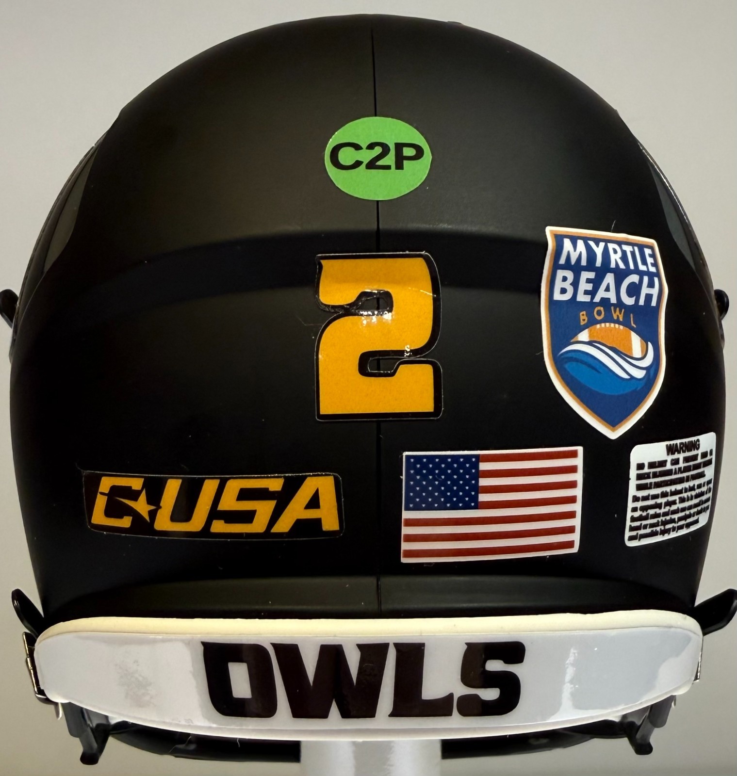 Kennesaw State Owls Custom Mini Riddell Football Helmet – Any Player #