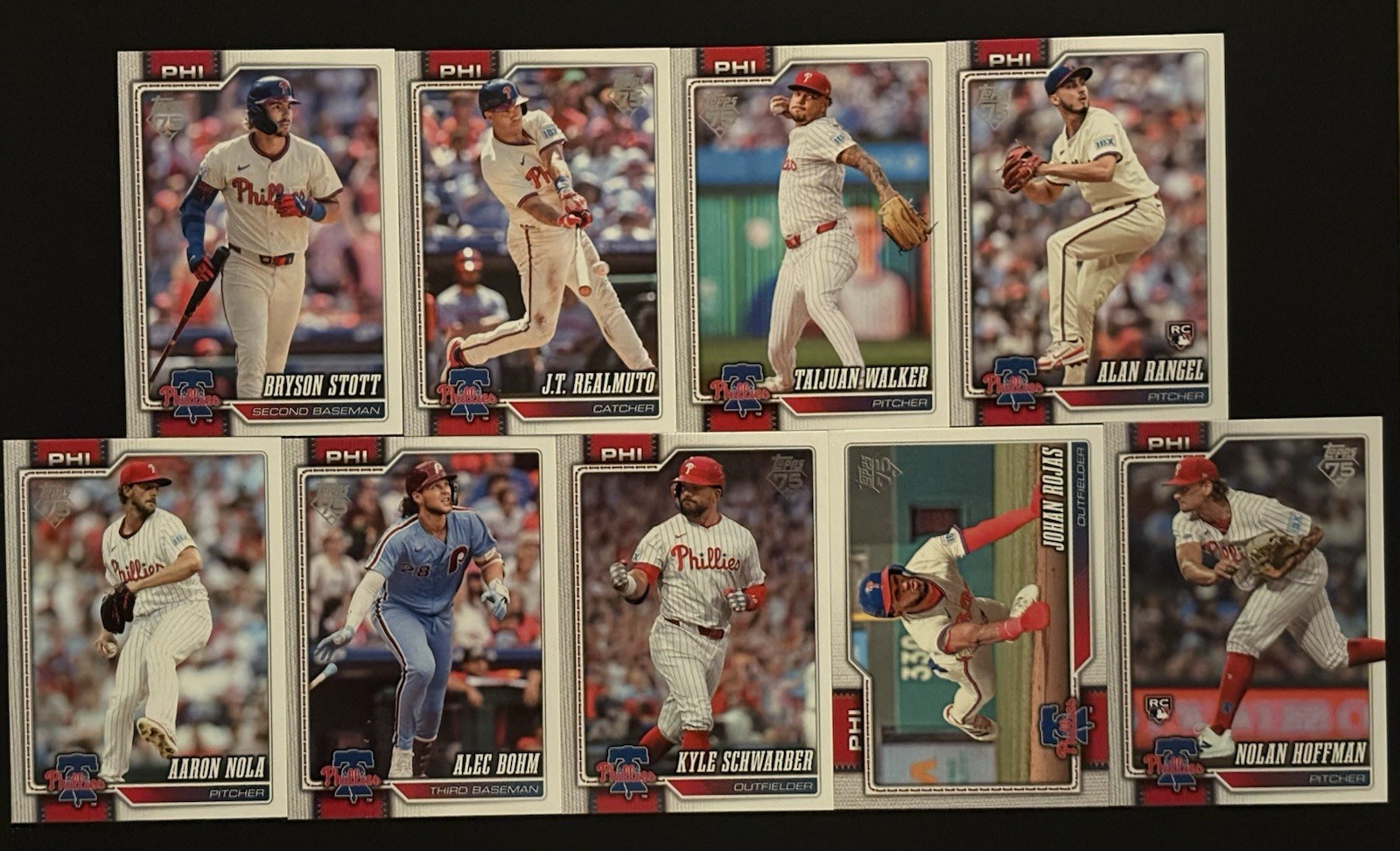 2026 Topps Series 2 Philadelphia Phillies Complete 9 Card Team Set