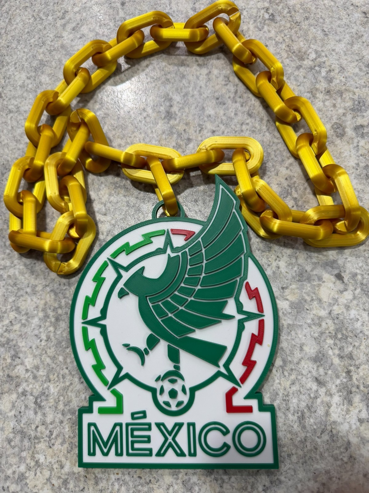 Mexico Soccer FIFA World Cup Logo Pendant Hype Chain (FAST FREE SHIPPING)