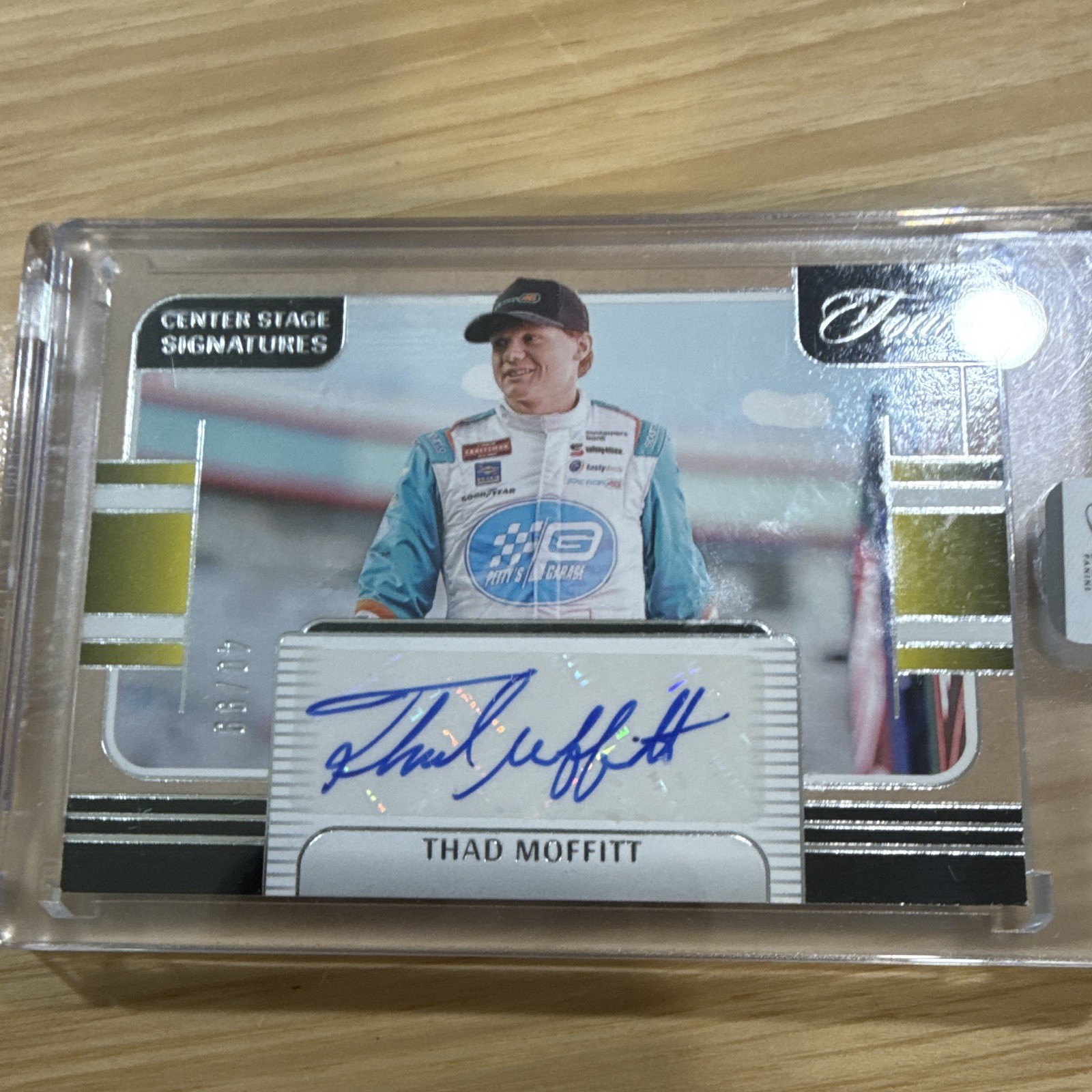 Panini 2025 Turn Four Center Stage Signatures Thad Moffitt Auto CSS-TMT /99