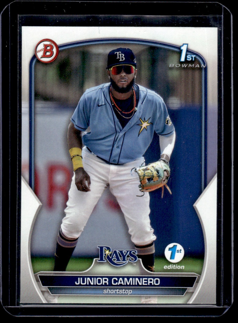 2023 Bowman 1st Edition Junior Caminero Tampa Bay Rays #BPPF-61