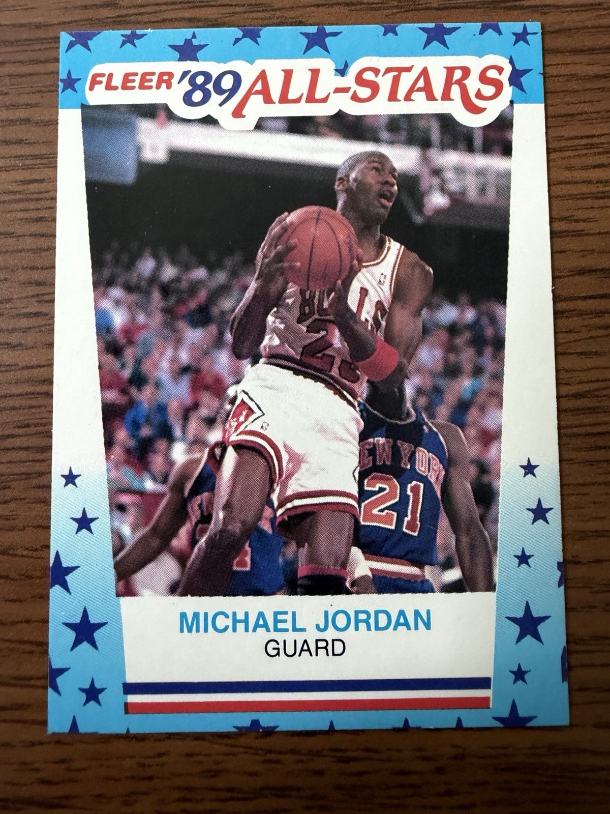 1989-90 Fleer – All-Stars Stickers Michael Jordan #3 Chicago Bulls NM