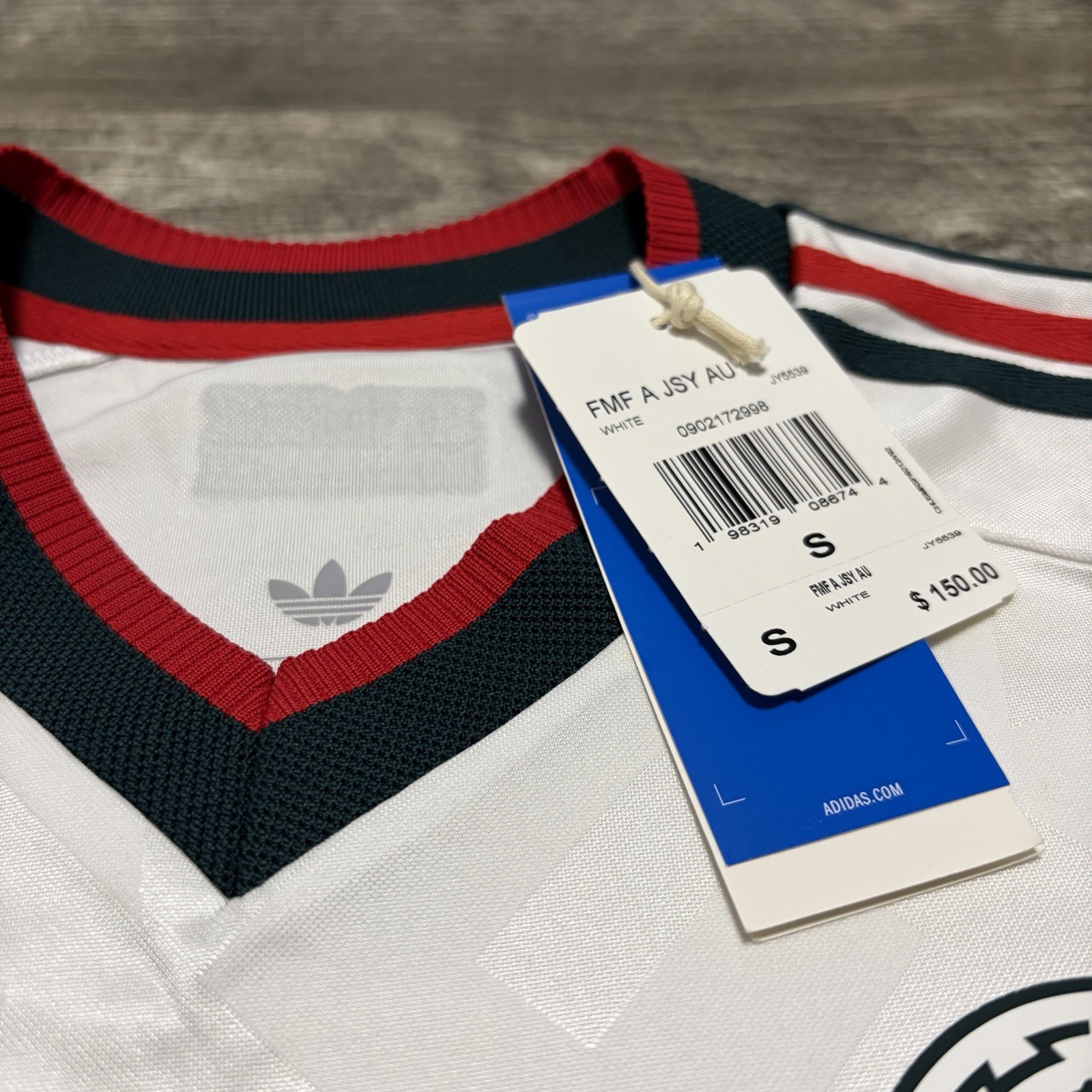 2026 Mexico Authentic Away Adidas World Cup Jersey Men’s Small JY5539 NWT