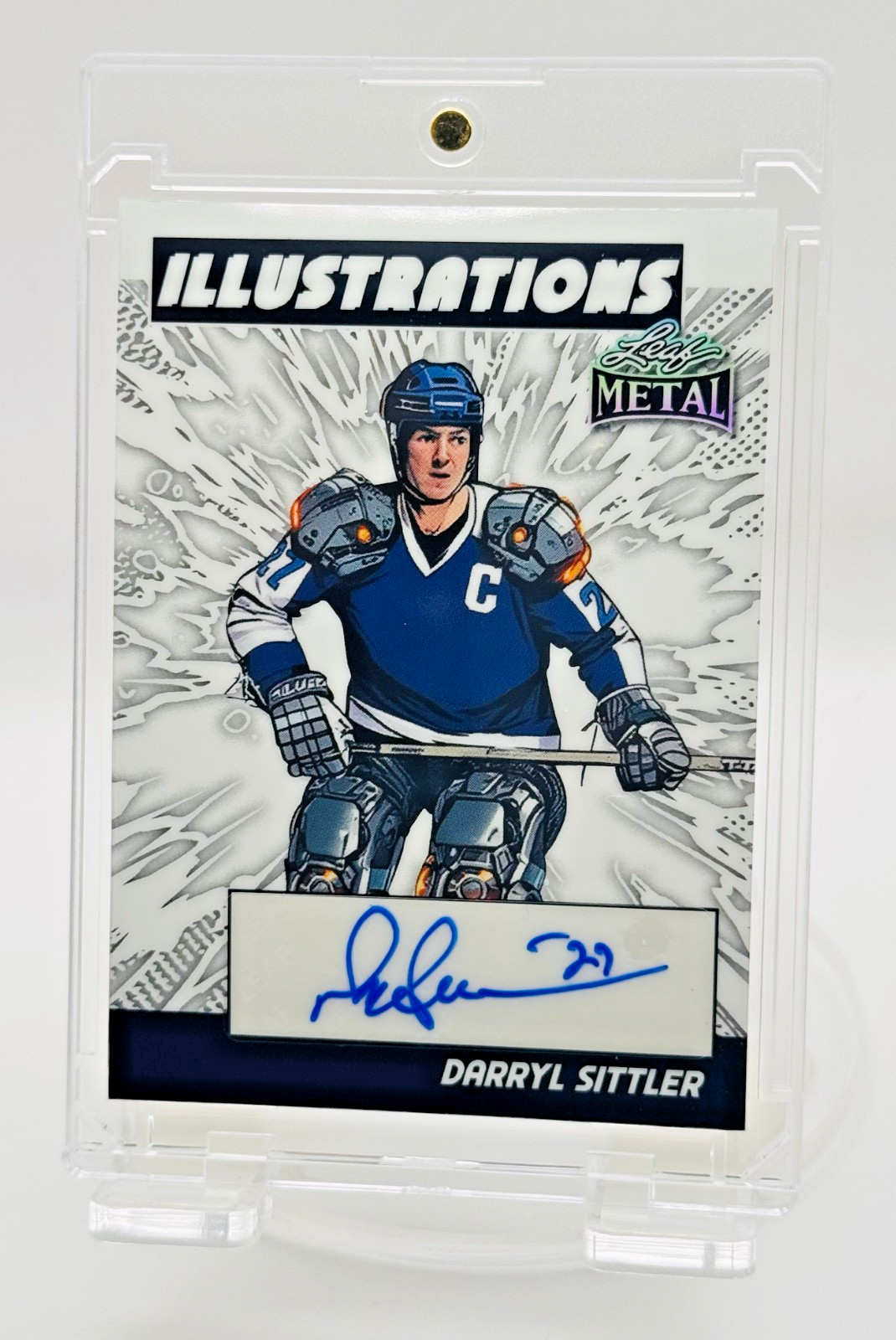 2026 Leaf Metal Darryl Sittler Illustrations Auto 1/1 Maple Leafs One-of-One HOF