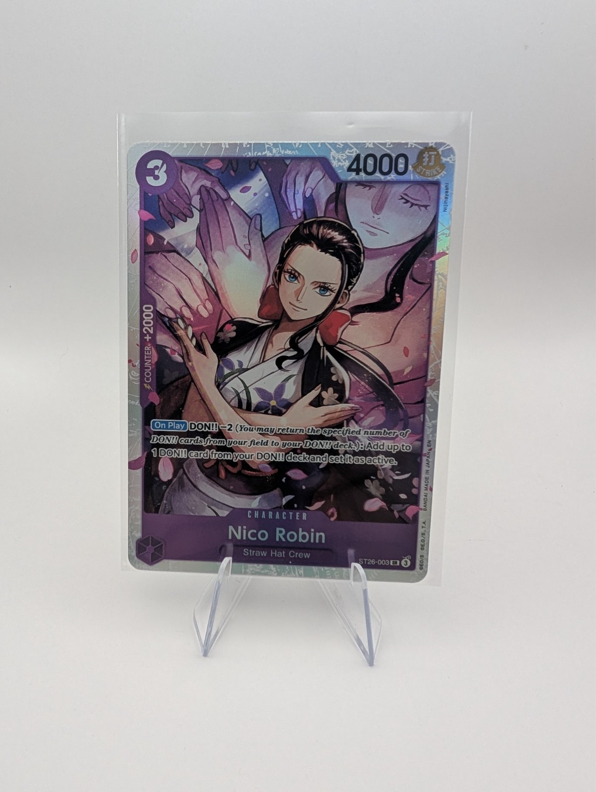 Nico Robin Starter Deck 26 PURPLE/BLACK Monkey.D.Luffy One Piece ST26-003