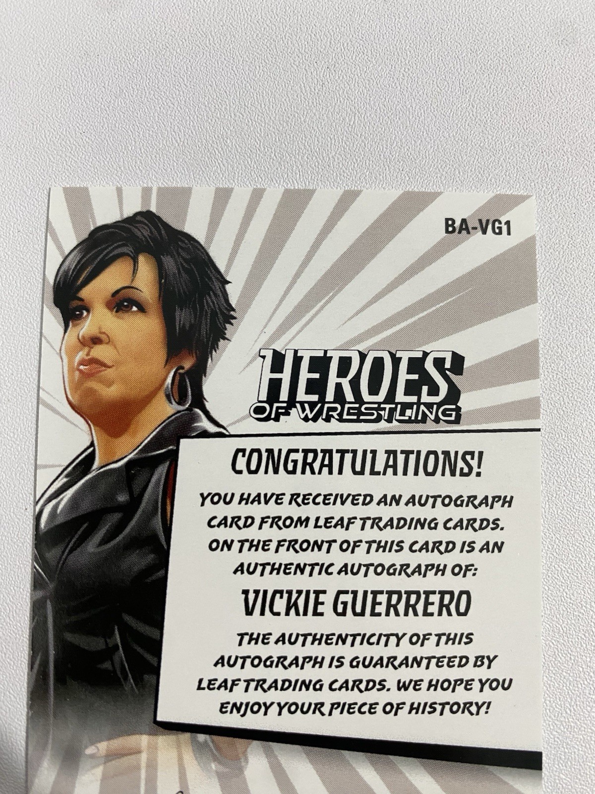 2023 Leaf Heroes of Wrestling Vickie Guerrero Autograph Auto White
