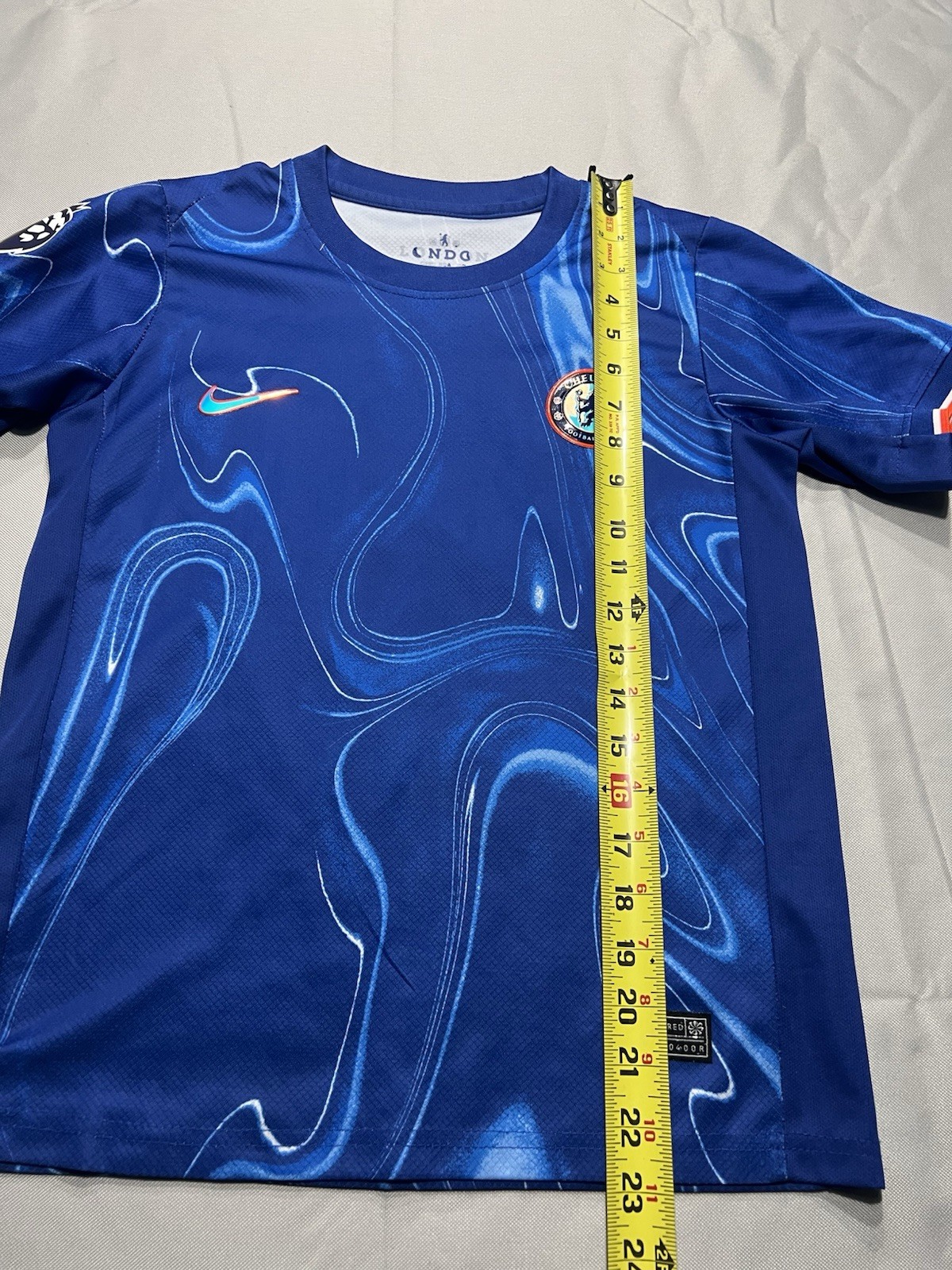 Chelsea FC Nike Soccer Shirt Youth Large Blue Pre Match Enzo 8