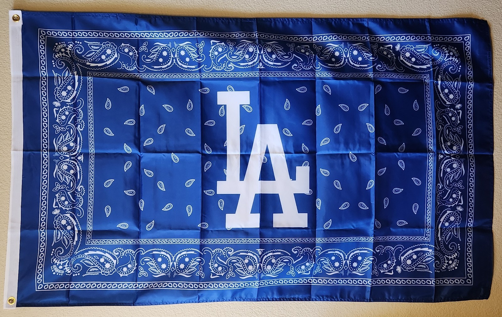 Los Angeles Dodgers Bandana MLB Baseball Flag 3×5 Ft W/ Grommets