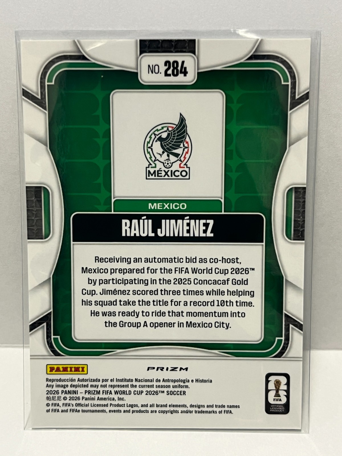 2026 Panini Prizm FIFA World Cup Raul Jimenez Silver Wave Mexico #284