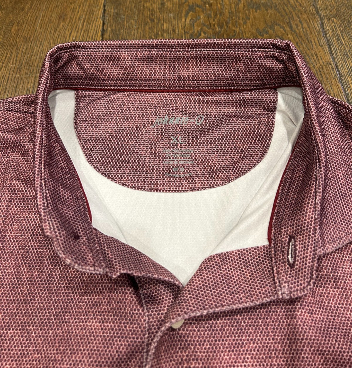 Chicago Cubs 1876 Golf Shirt Polo Performance UPF 50 Purple Maroon Johnnie-O XL