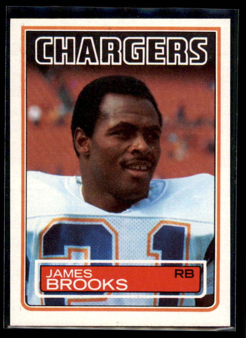 1983 Topps James Brooks #372 San Diego Chargers