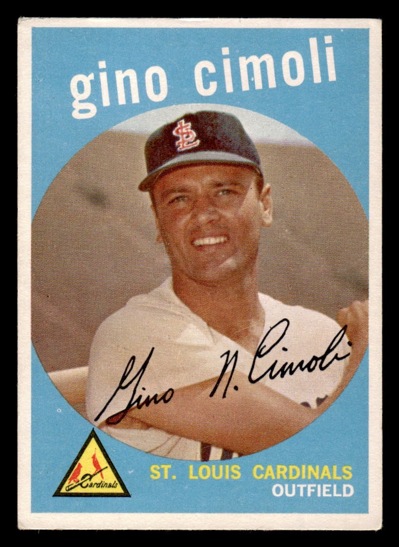 1959 Topps #418 Gino Cimoli VG/EX EX