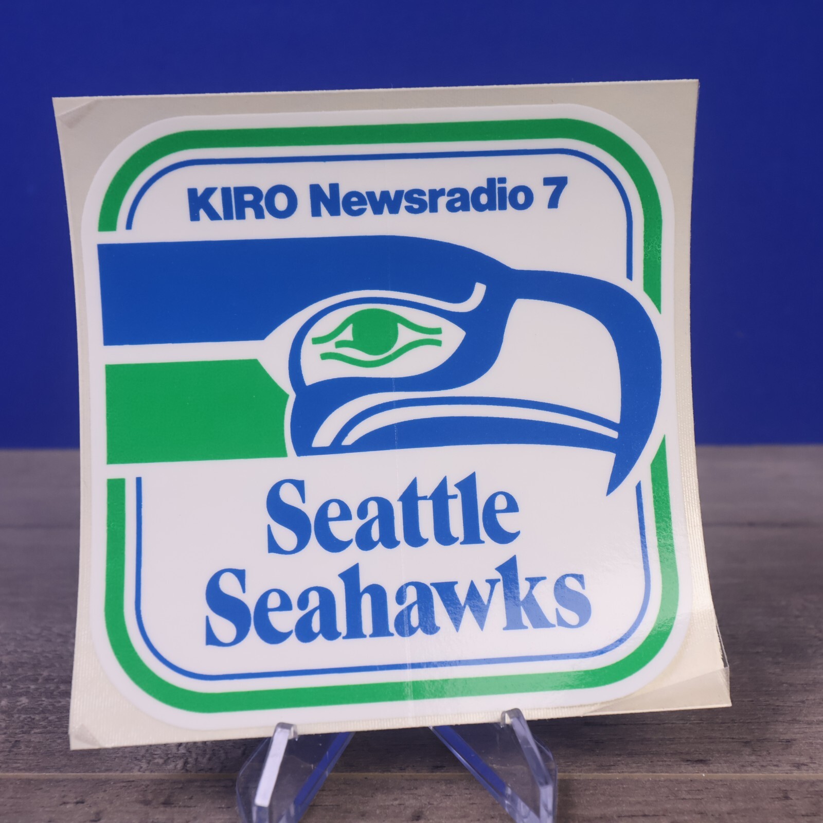 Vintage – Seattle Seahawks – NFL – Sticker Decal – 4x4in. – KIRO Newsradio 7