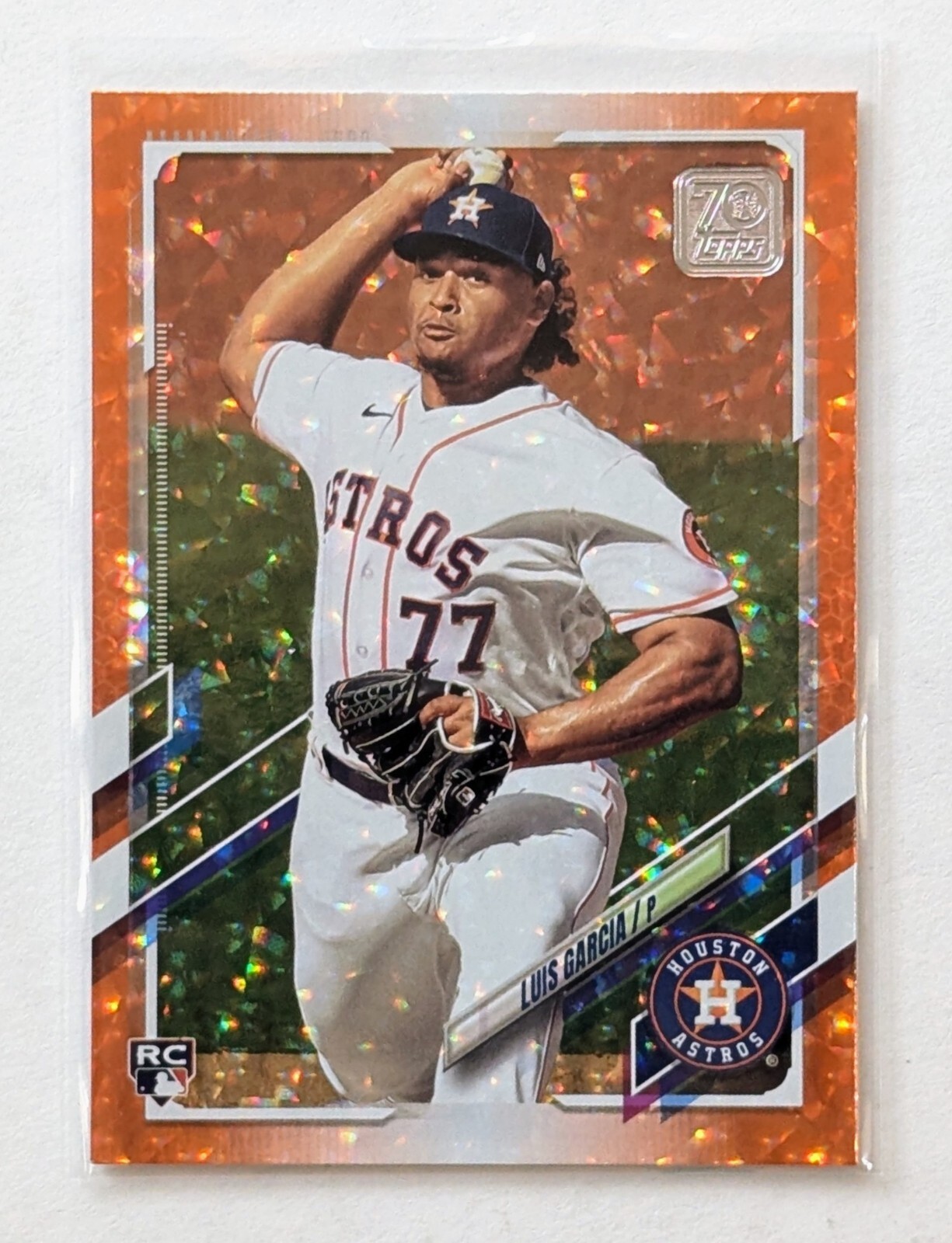 2021 Topps Luis Garcia Orange Foilboard /299 RC #547 Houston Astros