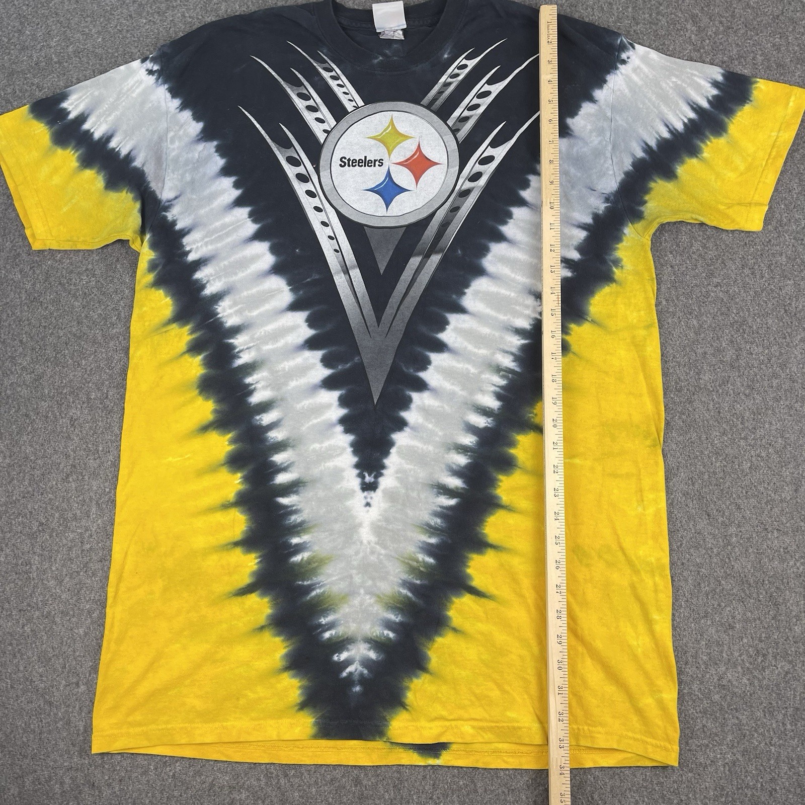 Majestic NFL Pittsburgh Steelers Tie Dye Mens 2XL Tall Tshirt