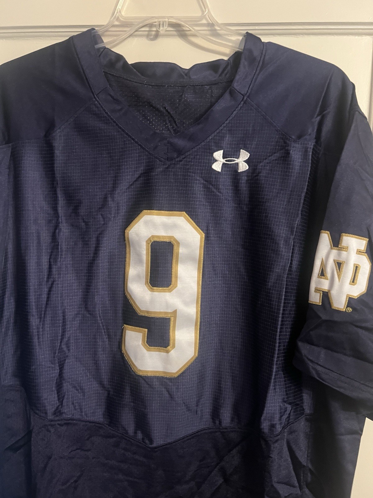 NOTRE DAME Fighting Irish Football Jersey • #9 • Under Armour • 🧵 • Adult 3XL