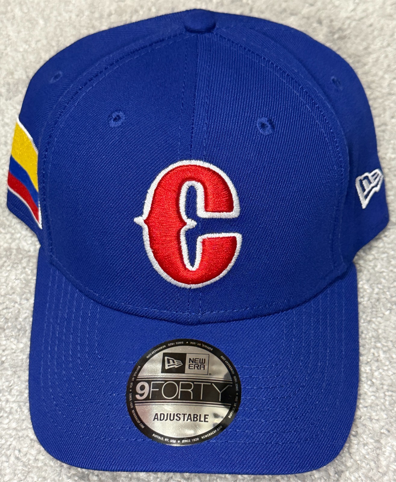 2023 Colombia World Baseball Classic Blue 9FORTY Hook & Loop Adjustable Hat