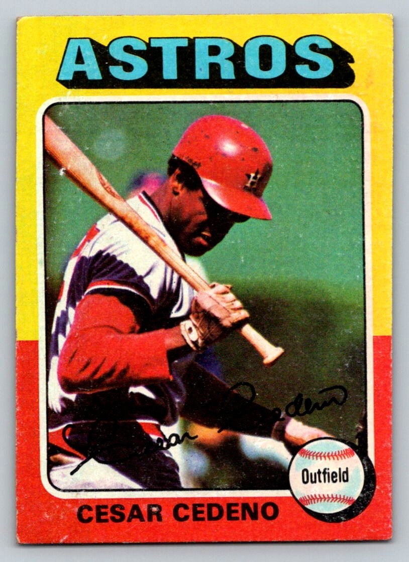 1975 Topps Baseball #590 Astros Cesar Cedeno