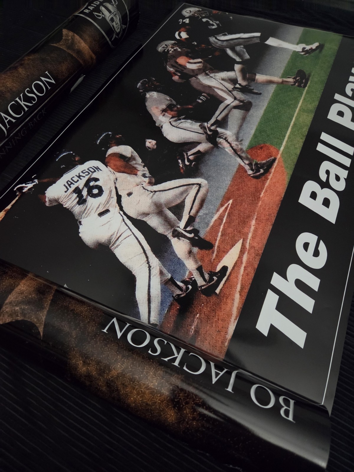 Bo Jackson The Ball Player Custom Art Poster Print 36″x24″ large size! Raiders