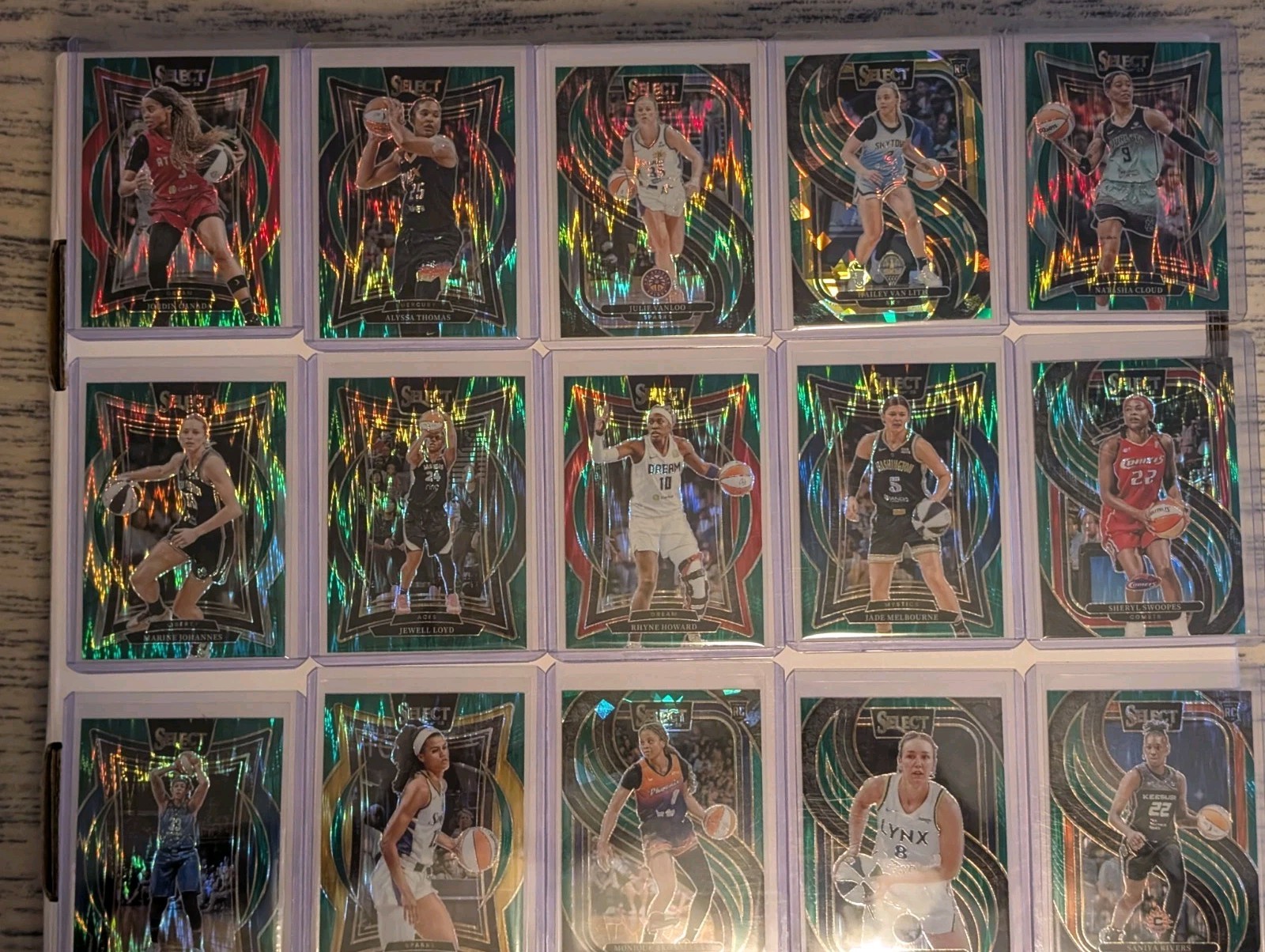 2025 Panini Select WNBA Singles #1-250 Pick Your Player Card GREEN ICE & FLASH