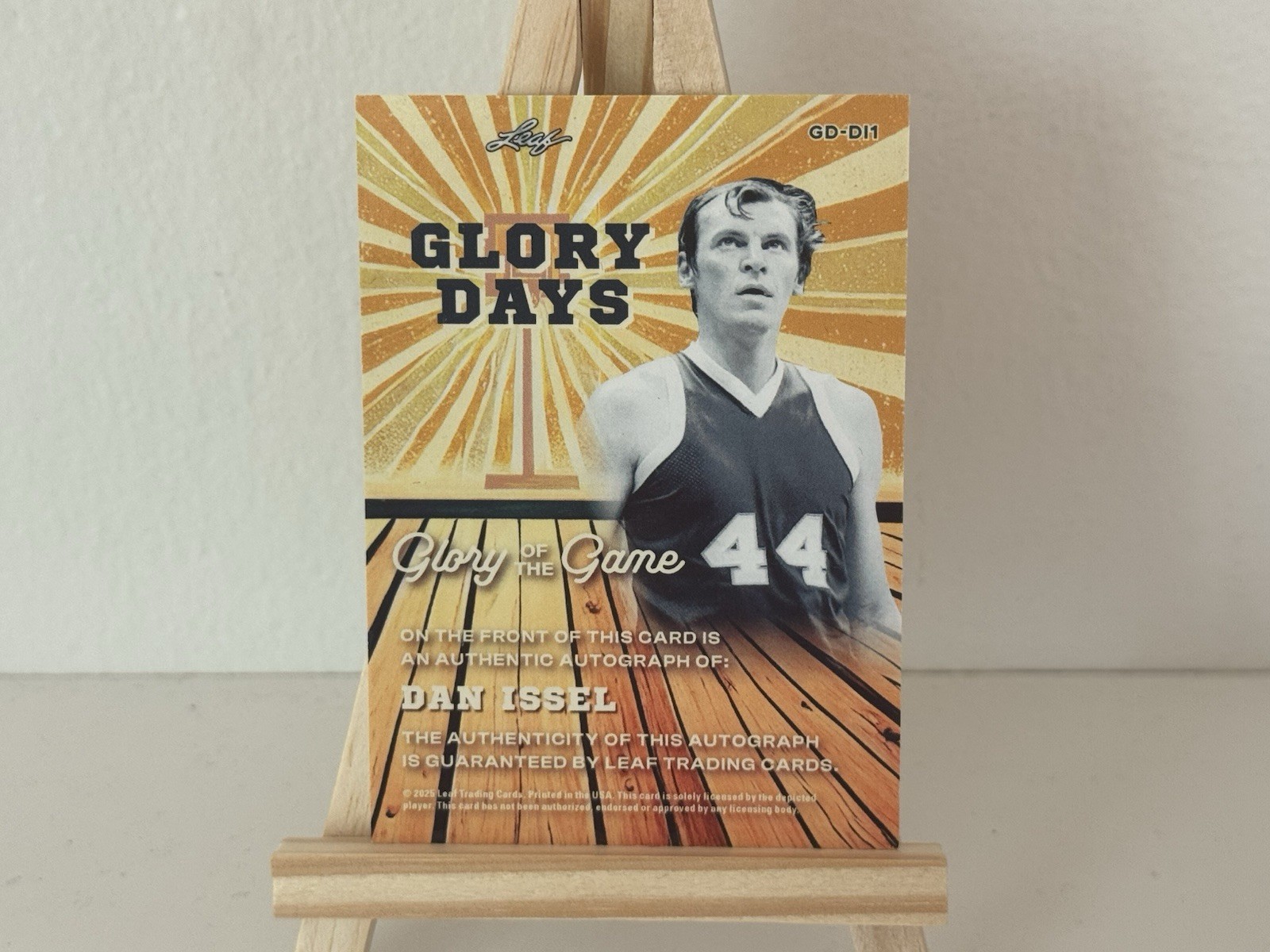 2025 Leaf Glory of Game Dan Issel Glory Days Denver Autographed Card GD-DI1 Auto