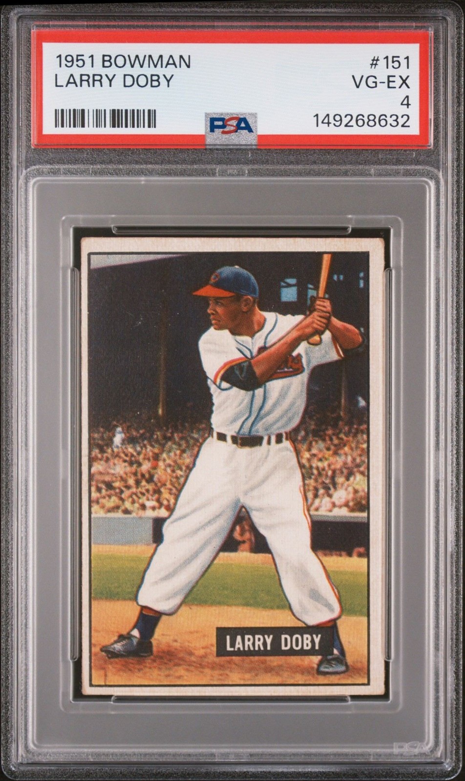 Larry Doby 1951 Bowman PSA 4 #151 Cleveland Indians