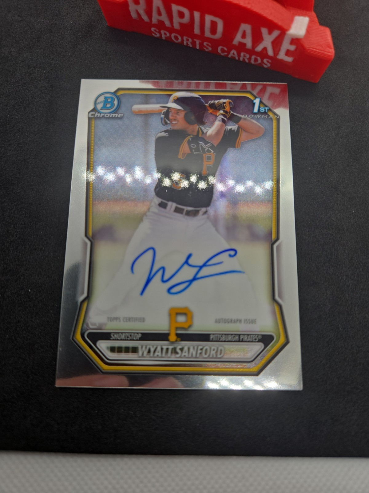 2026 Bowman – Chrome Prospect Autographs Wyatt Sanford #CPA-WS (AU, RC)