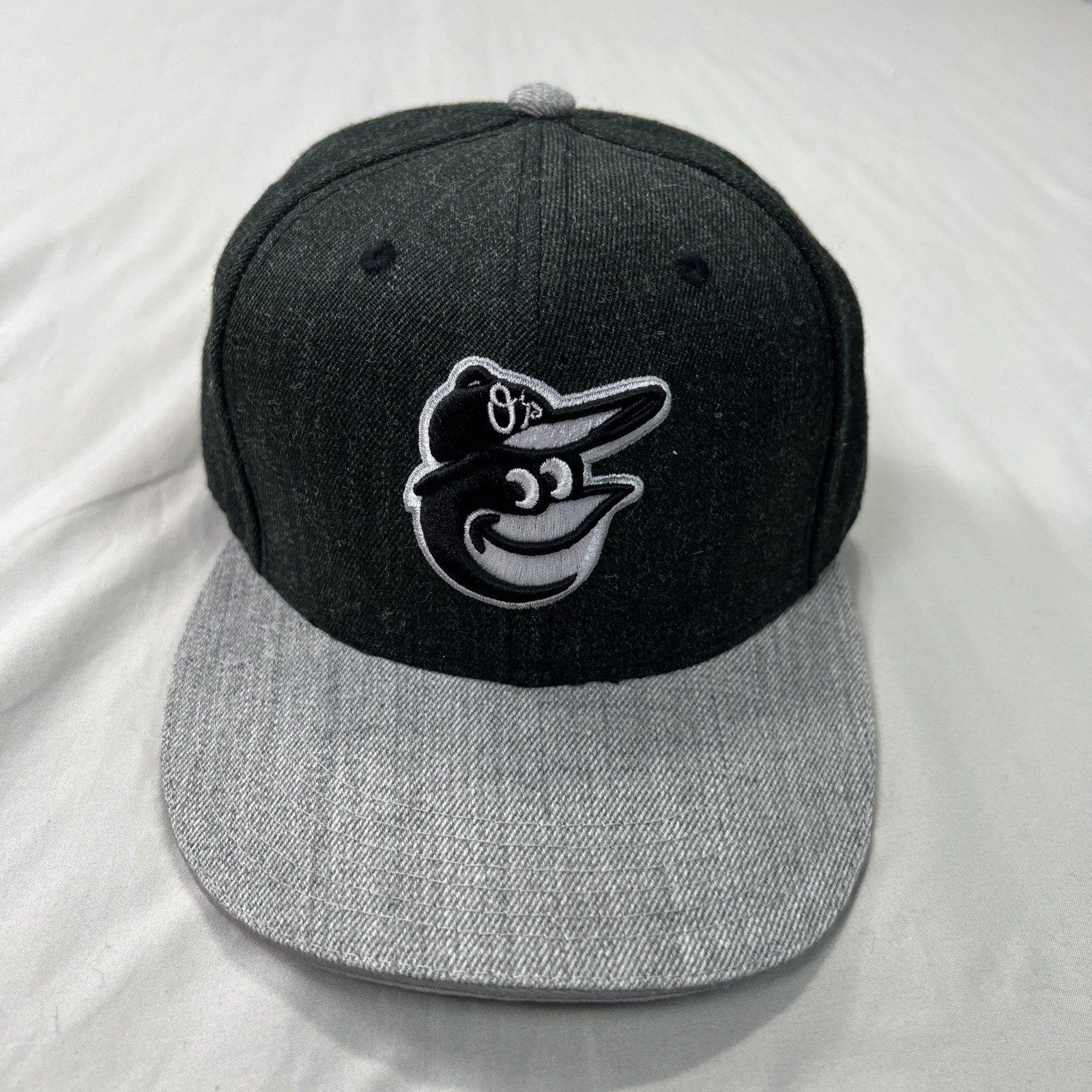Baltimore Orioles Cap Hat Melonwear Brand Adjustable OSFM Black Gray The Bird