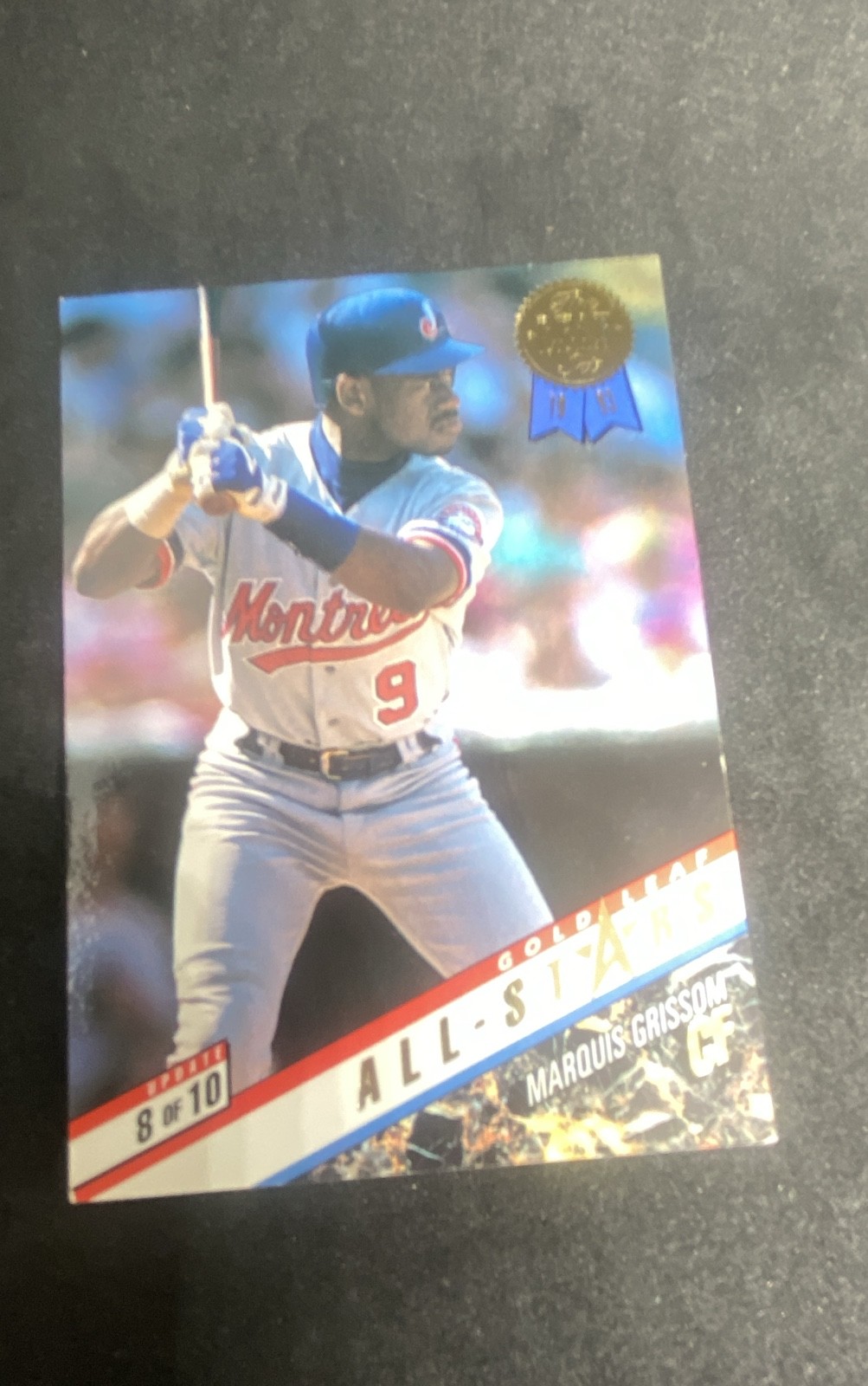 1993 Leaf – Gold Leaf Stars Update Ken Griffey Jr, Marquis Grissom #8
