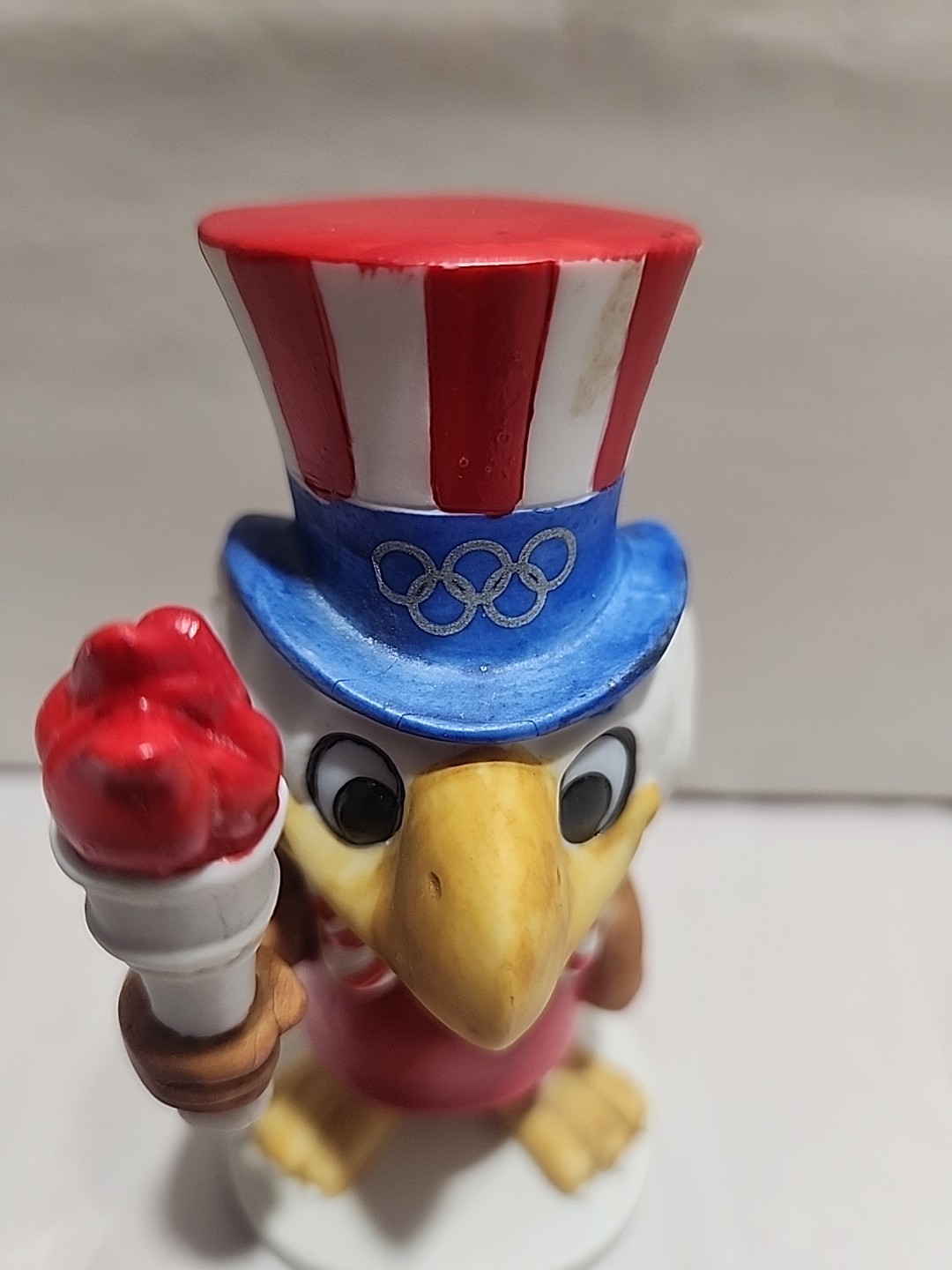 Vintage Sam The Olympic Eagle Figurine 1984 Los Angeles Olympics.
