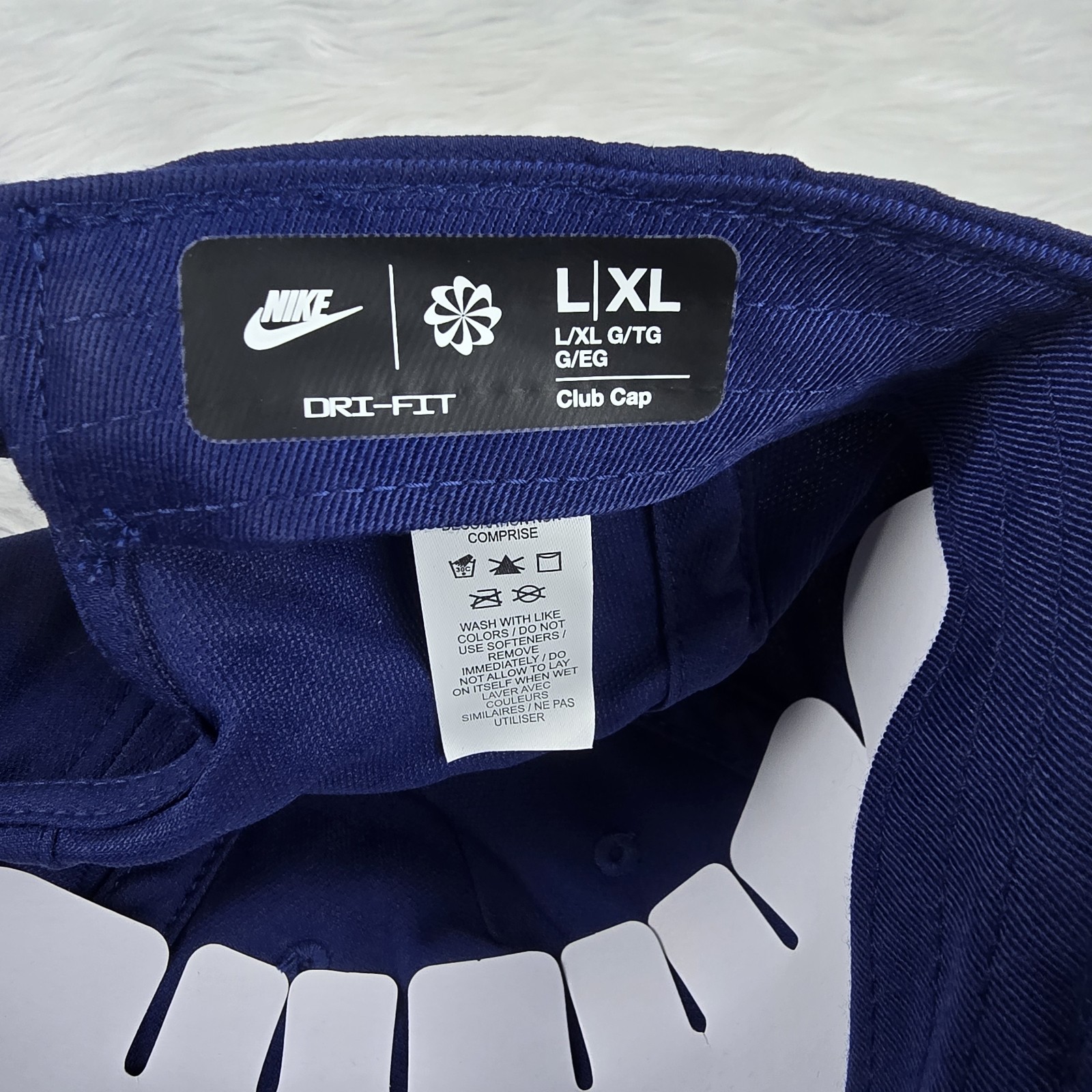 France National Team Nike Club Hat Adjustable Adult L/XL Blue FFF Nike Dri Fit