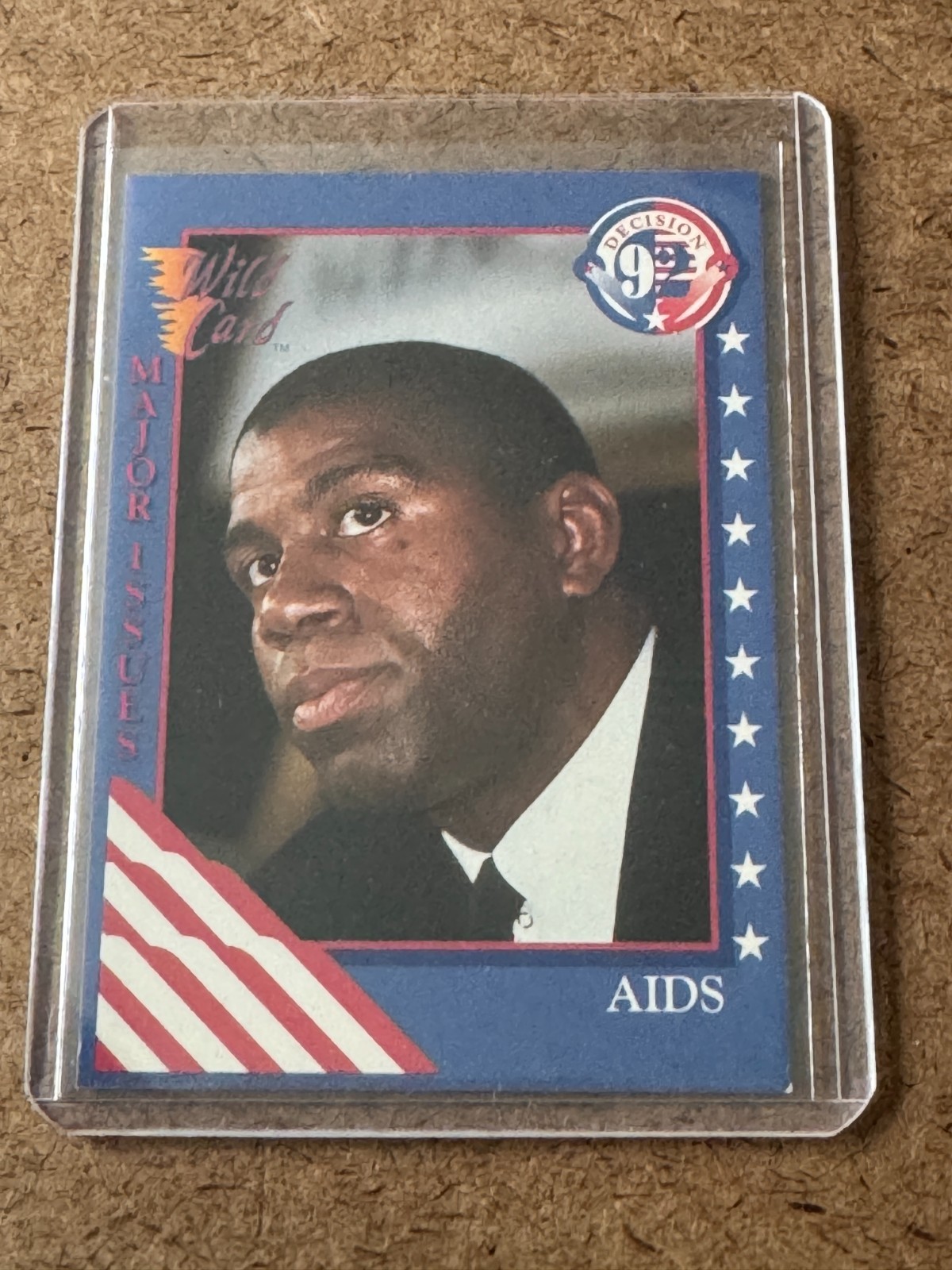 1992 Wild Card Decision #16 Earvin MAGIC Johnson HIV Lakers NBA Retirement AIDS