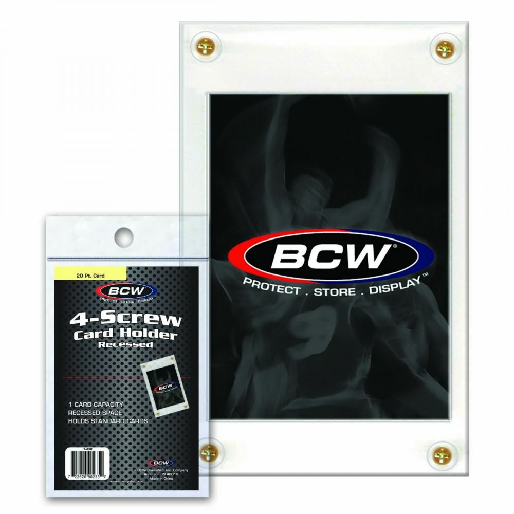 50 BCW Recessed 4-Screw Screwdown Standard Sized Card Holders