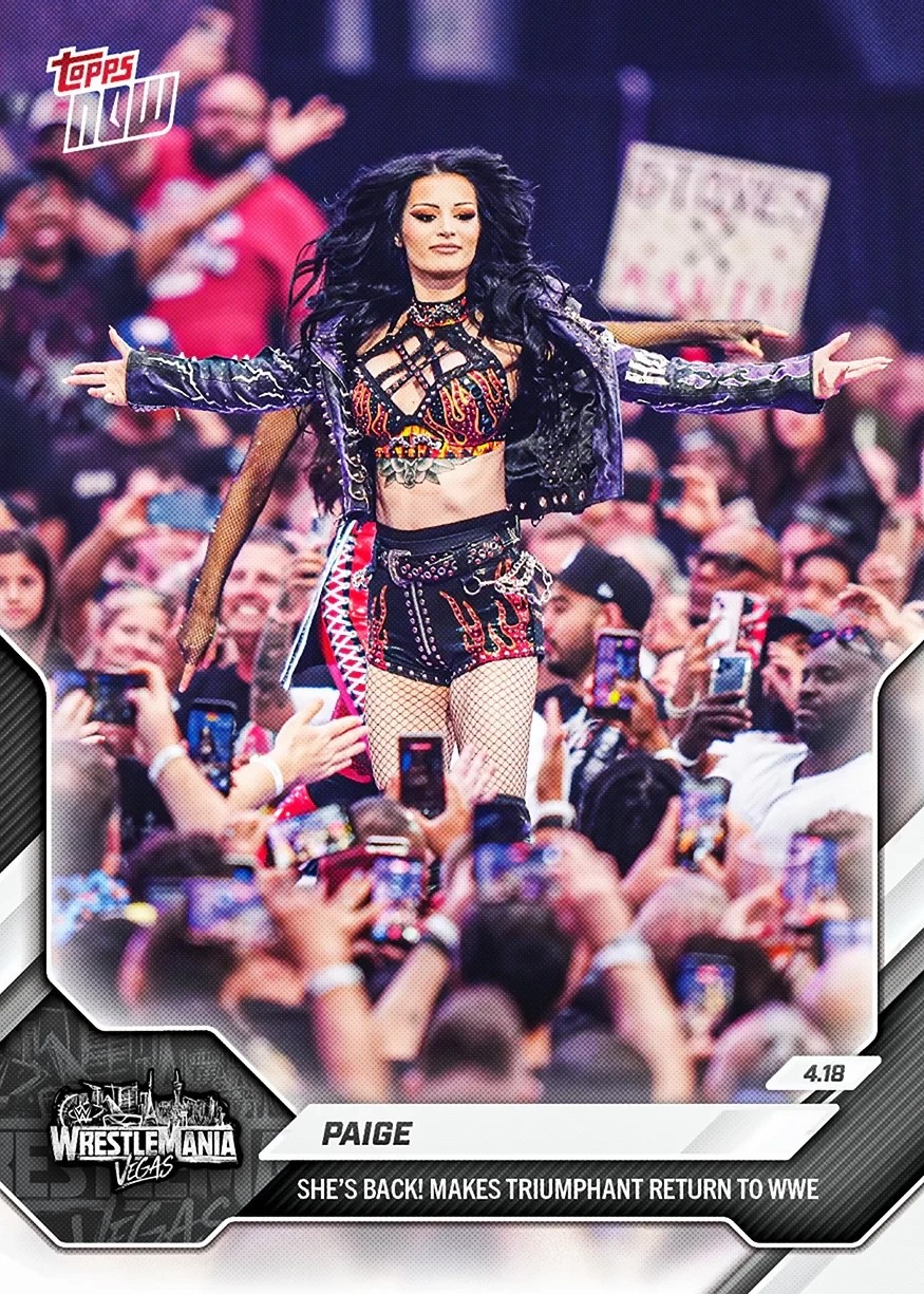 2026 Topps Now WWE #38 Paige WrestleMania – QTY