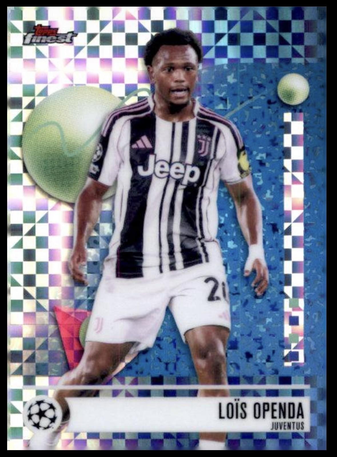 2025-26 Finest UEFA Club Competitions #163 Loïs Openda Checkerboard Refractor