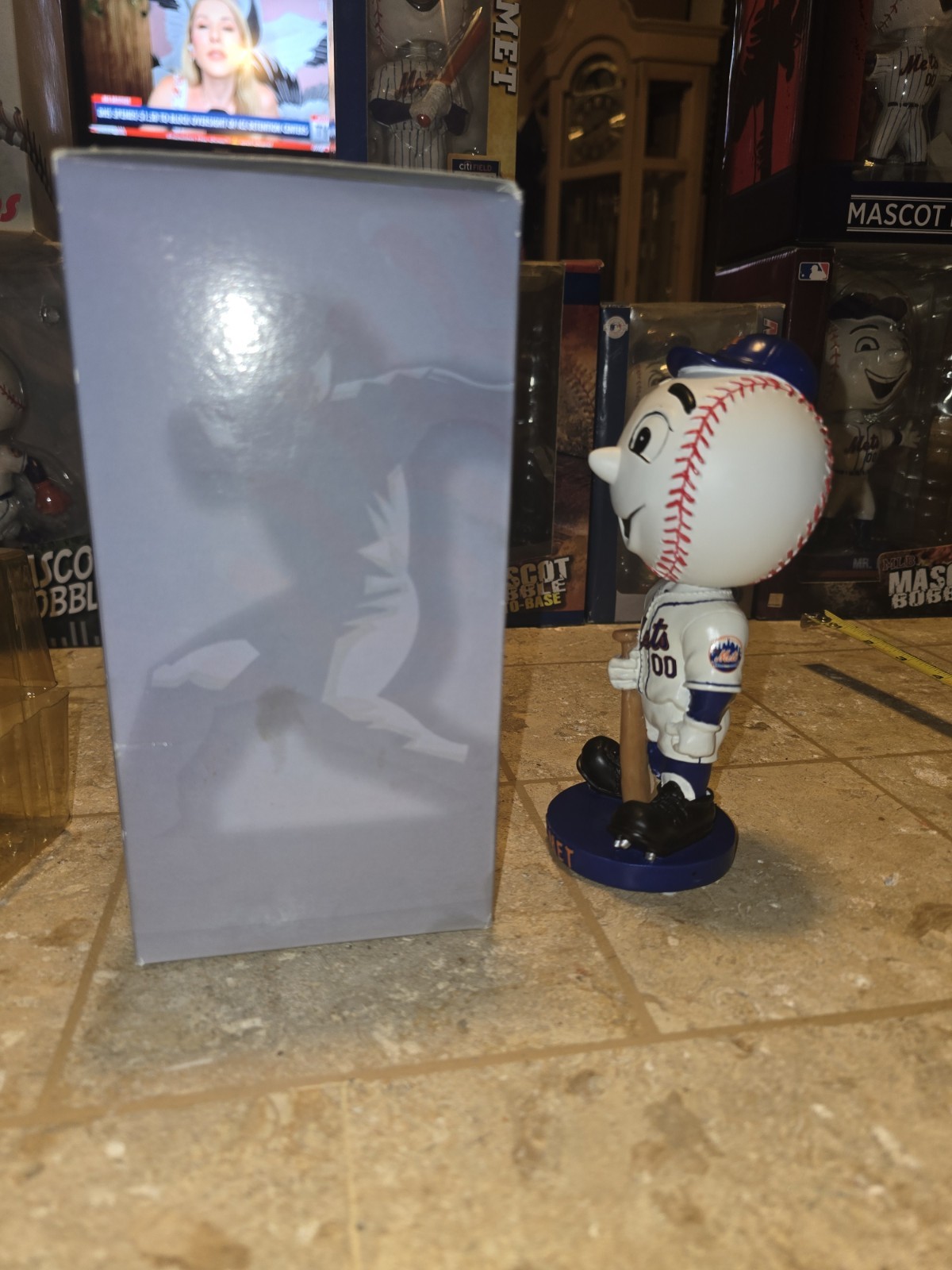 Mr Met Mascot Bobble 2006 Forever Collectibles NY New York Mets Bobble head Foco