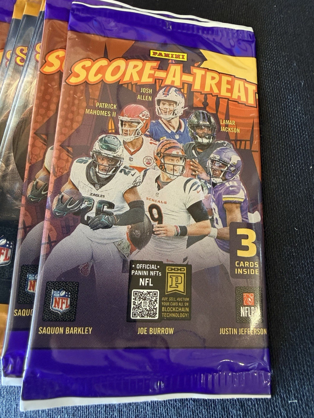 45 Panini Score-A-Treat NFL 2024+2025 Packs Pack Lot 3 Cards Each