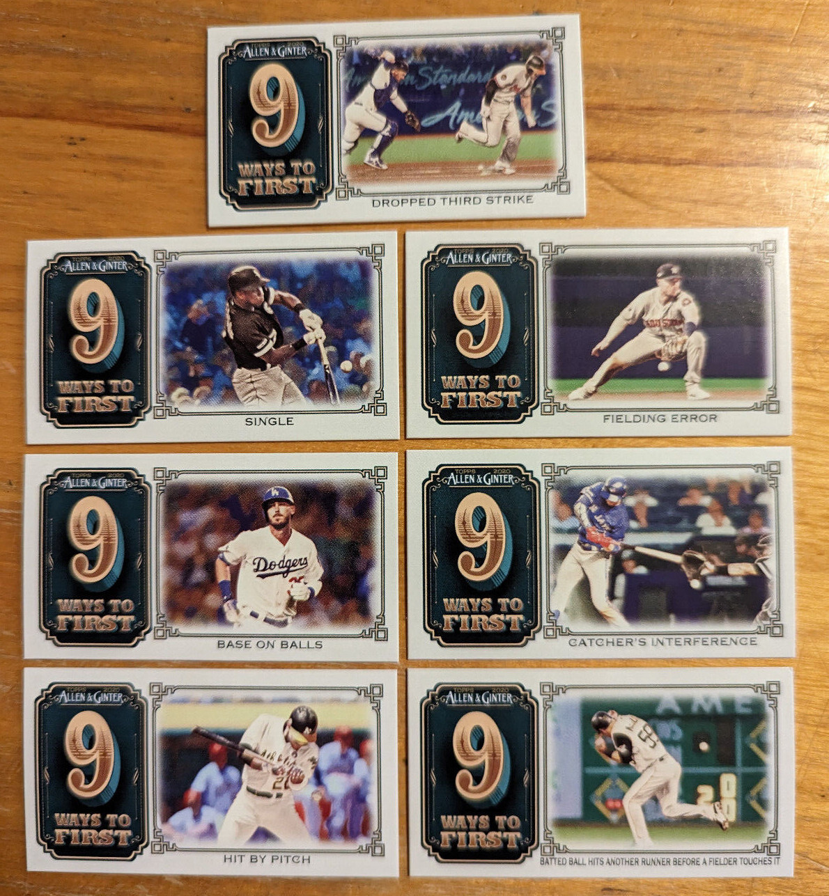 2020 Topps Allen and Ginter Mini 9 Ways To First Base singles you pick choice