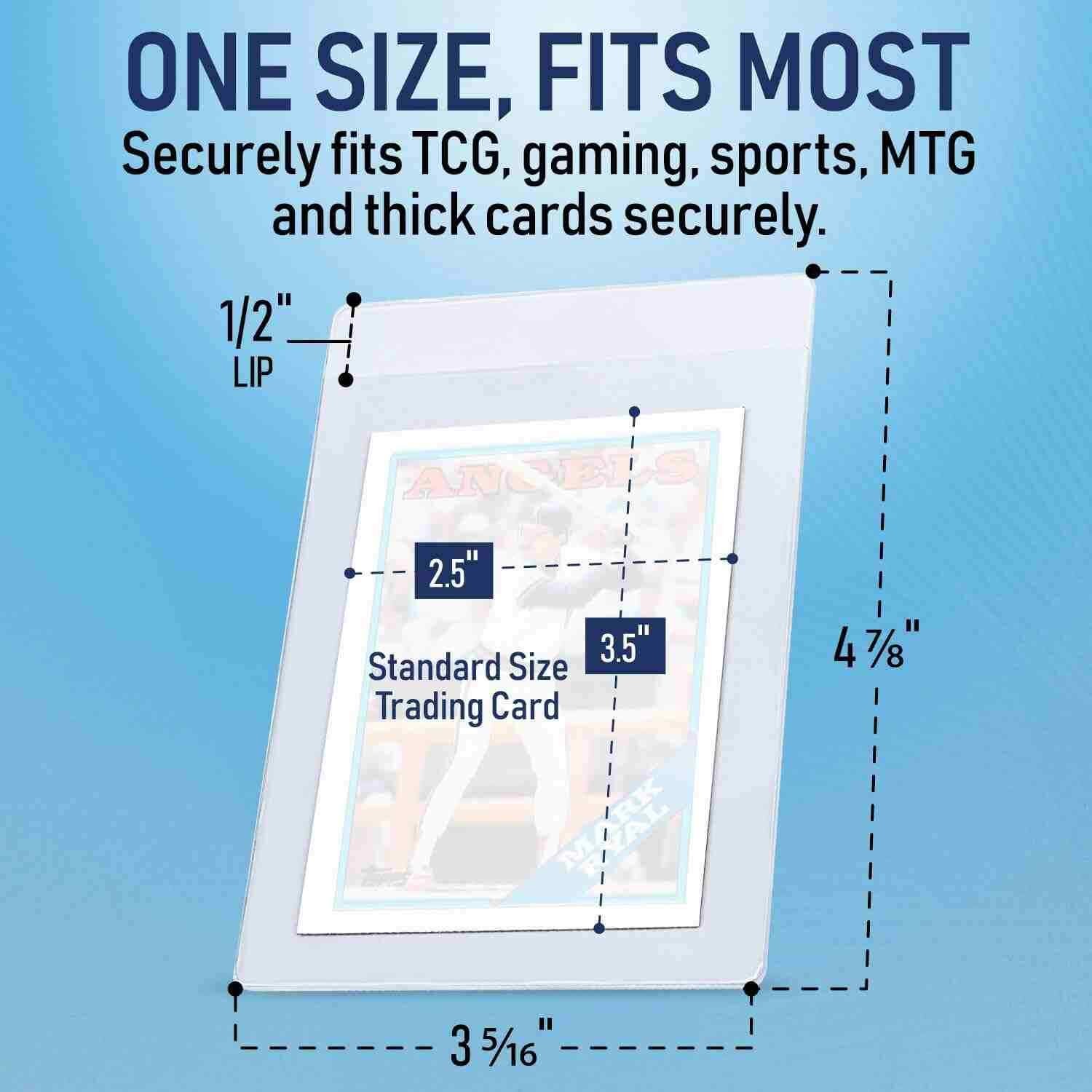 100/500/1000/2000CT PSA Semi Rigid Card Holders & Sleeves For 35pt Trading Cards