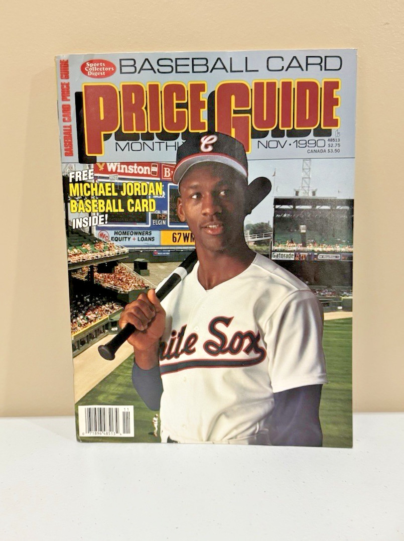 Baseball Card Price Guide Monthly Nov 1990 W/ 4Cards NO Michael Jordan