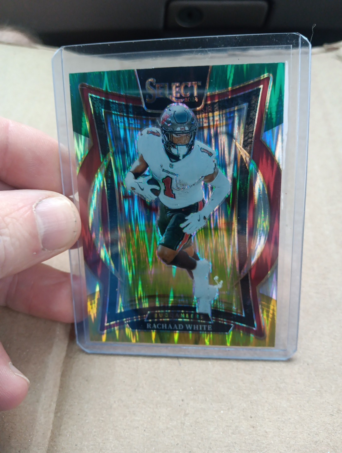 2024 Panini Select – Concourse Rachaad White #88 Green And Yellow Shock Prizm