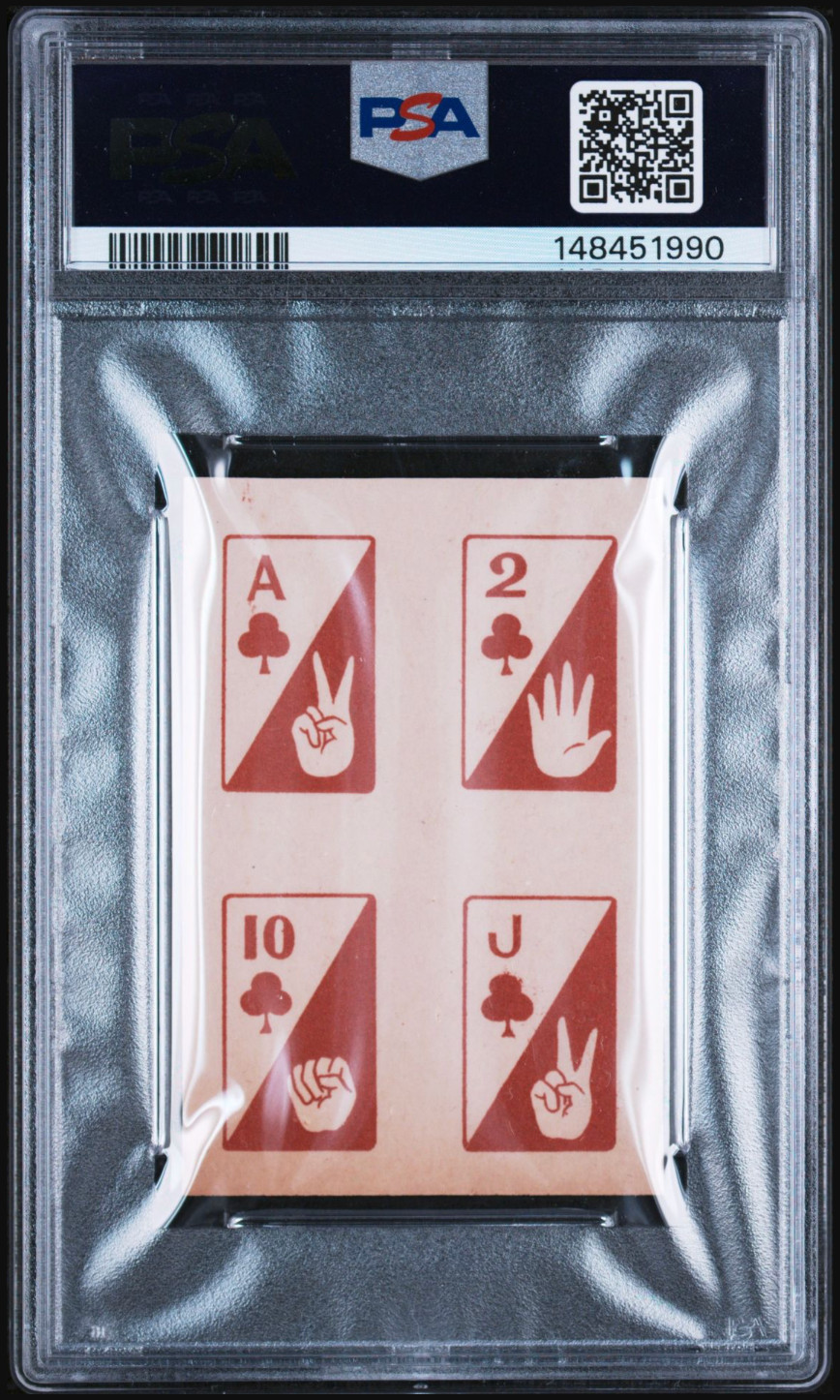 1960 SADAHARU OH & BARBON JBR3 4in1 Doyusha Bromide – Japanese Menko PSA 6