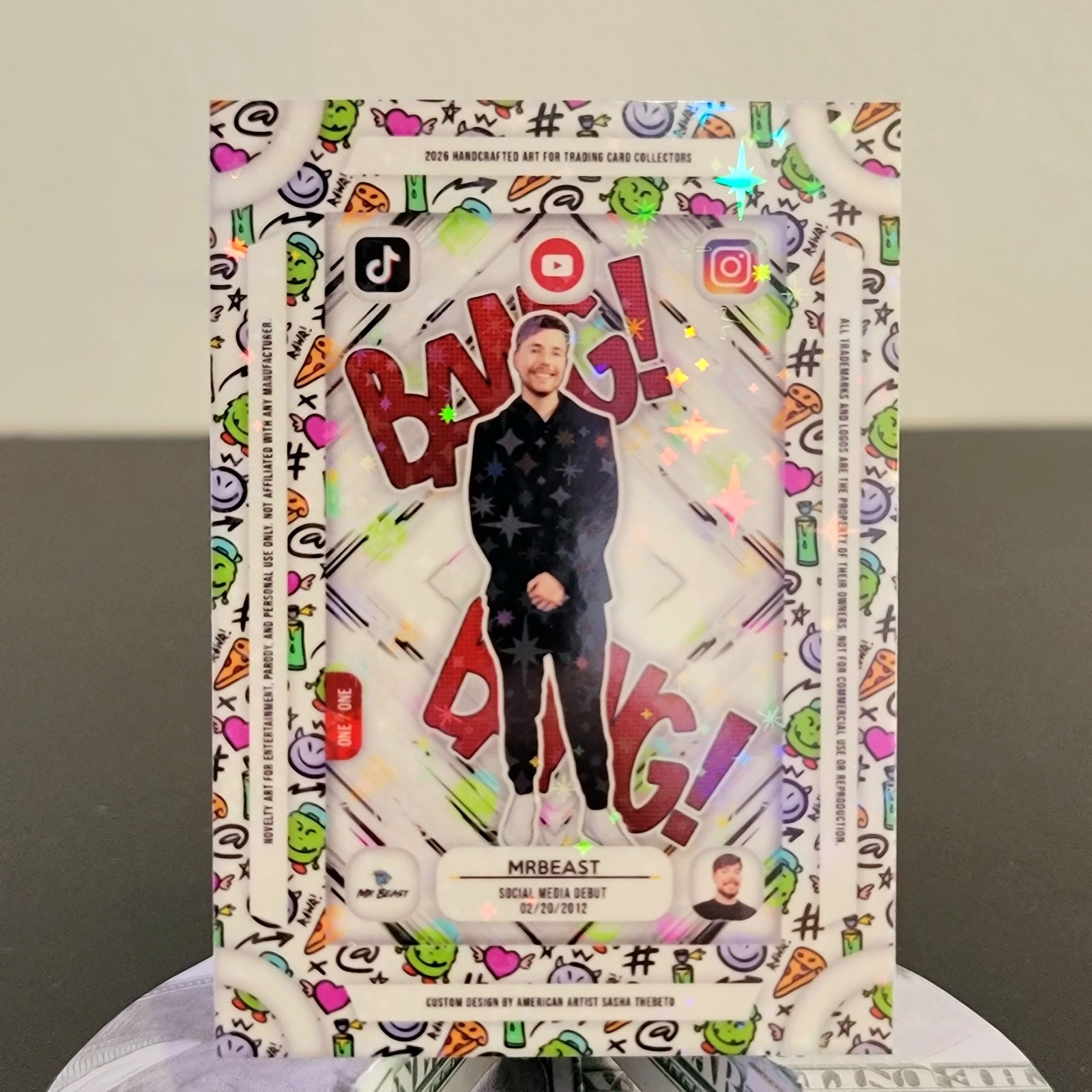 MrBeast 📹 1/1 Custom Hobby Card