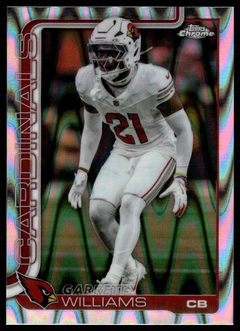 2025 Topps Chrome #6 Garrett Williams Ray Wave Refractor